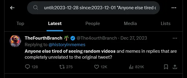 The first person to use this phrase on Twitter