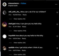 Comments on miwuscience's post